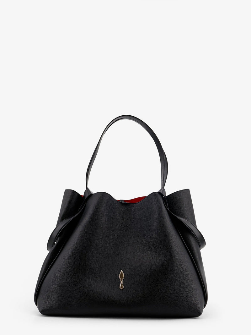Christian Louboutin Christian Louboutin Bettina Large Leather Shoulder Bag Black - World Class Fashion