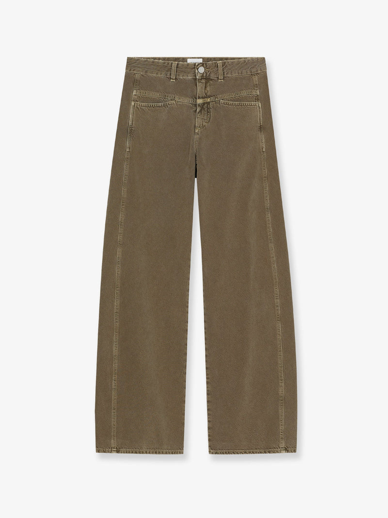 Closed Closed Tori-X Denim Trousers Brown - World Class Fashion