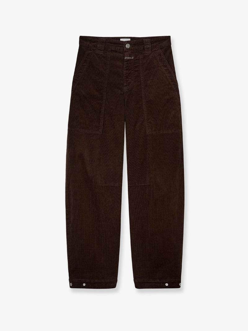 Closed Closed Rhannon Velvet Trousers Brown - World Class Fashion