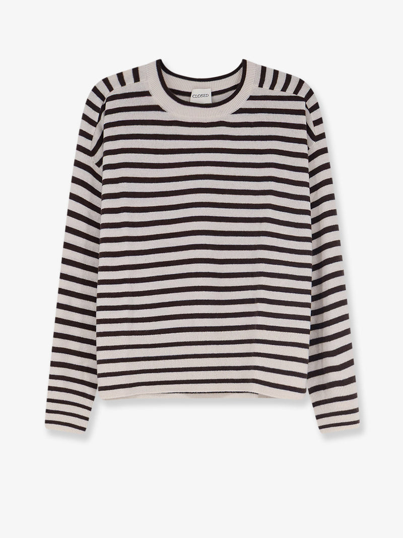 Closed Closed Striped Cashmere Sweater White Women - World Class Fashion