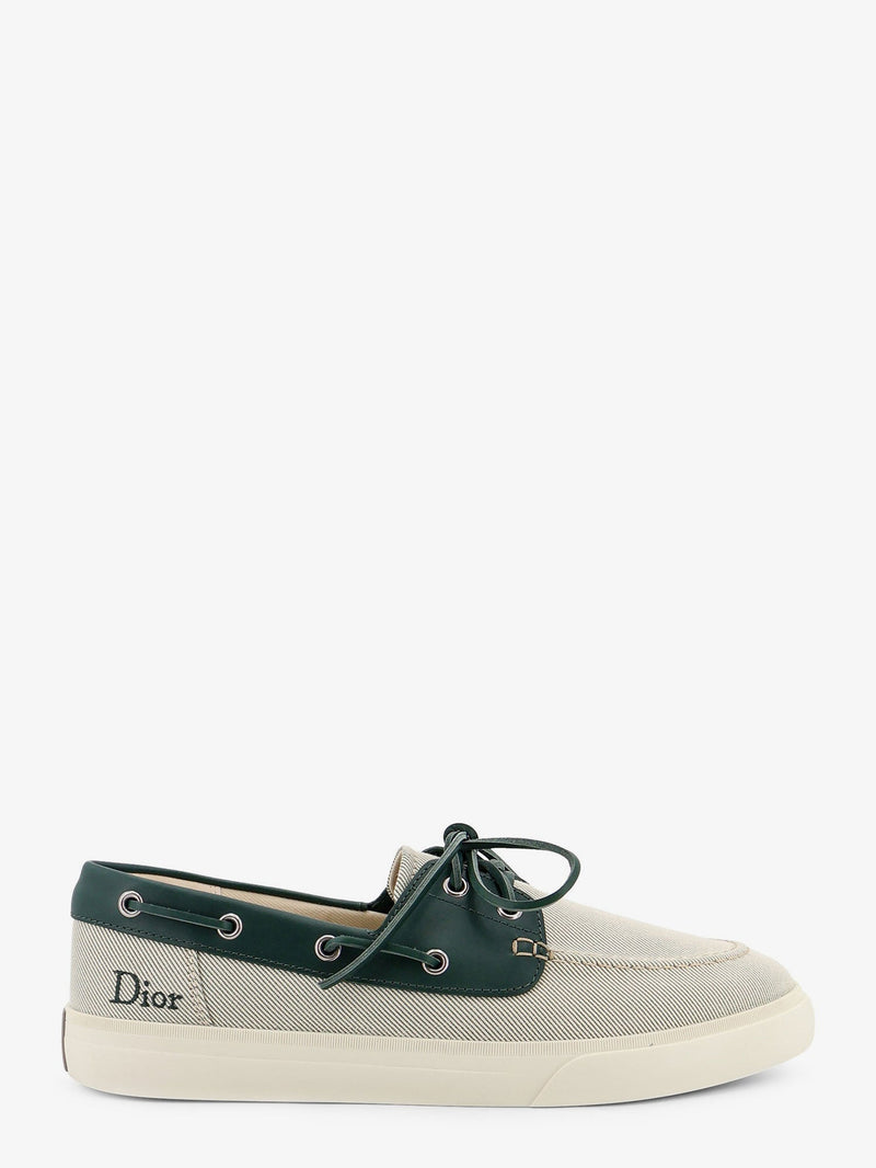 Dior Mocasines Dior Chester Dioriviera de lona y piel verdes - World Class Fashion