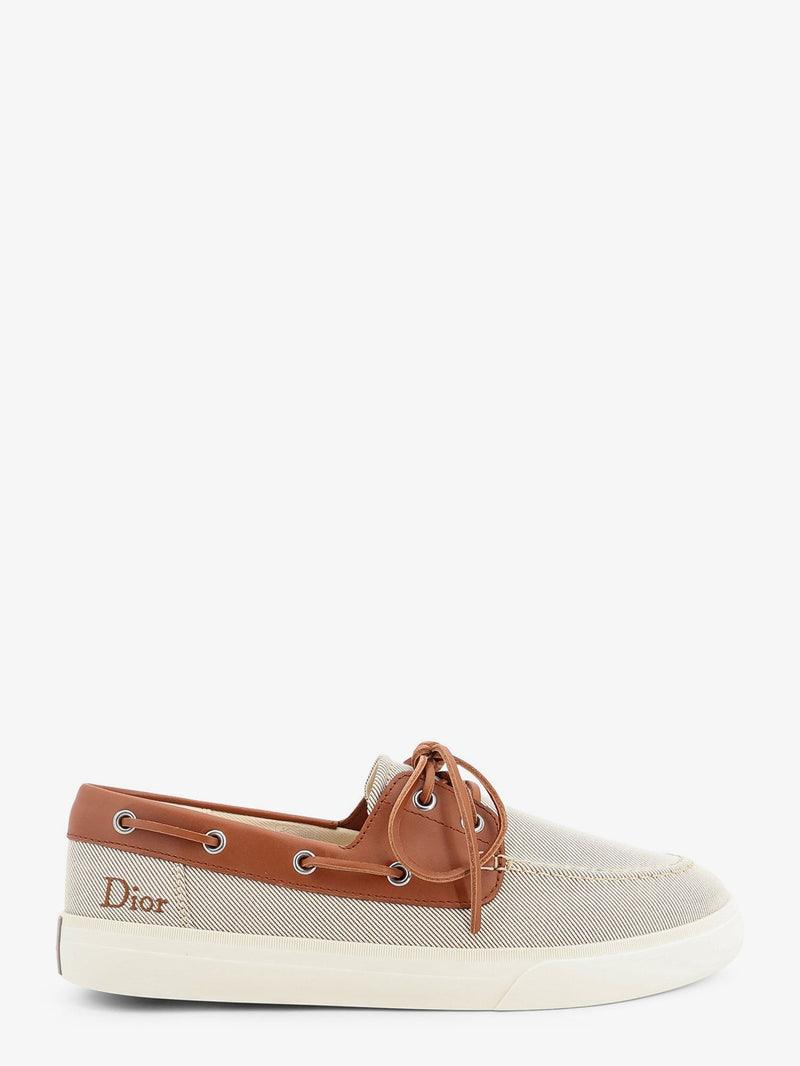 Dior Dior Chester Dioriviera Canvas and Leather Loafers Brown - World Class Fashion