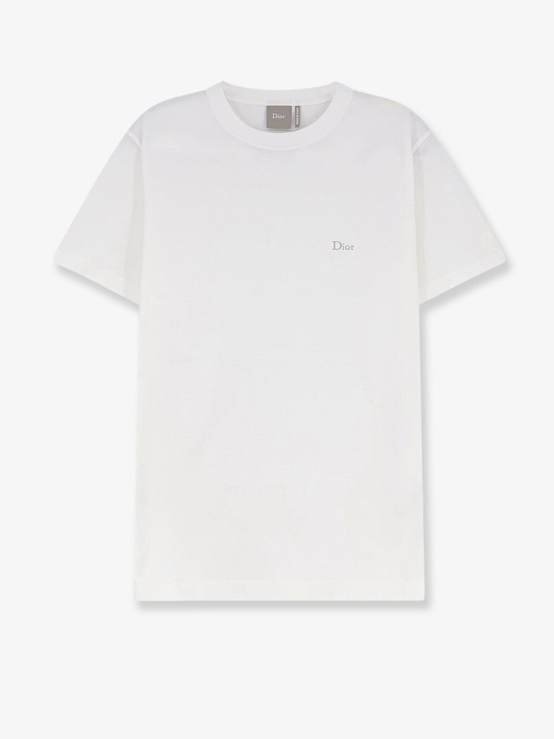 Dior Dior Cotton T-Shirt with Logo Embroidery White - World Class Fashion