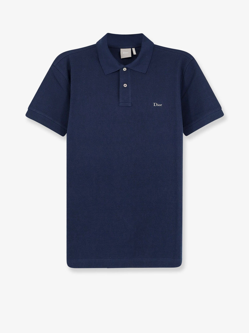 Dior Dior Cotton Polo Shirt Blue Men - World Class Fashion