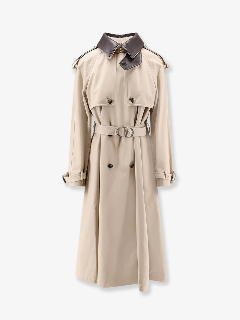 Dior Dior Cotton and Silk Trench Beige Women - World Class Fashion