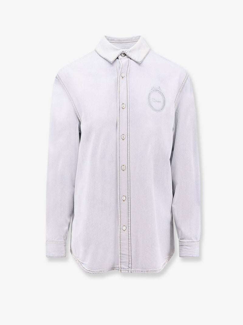 Dior Dior Cotton Denim Shirt Blue Women - World Class Fashion