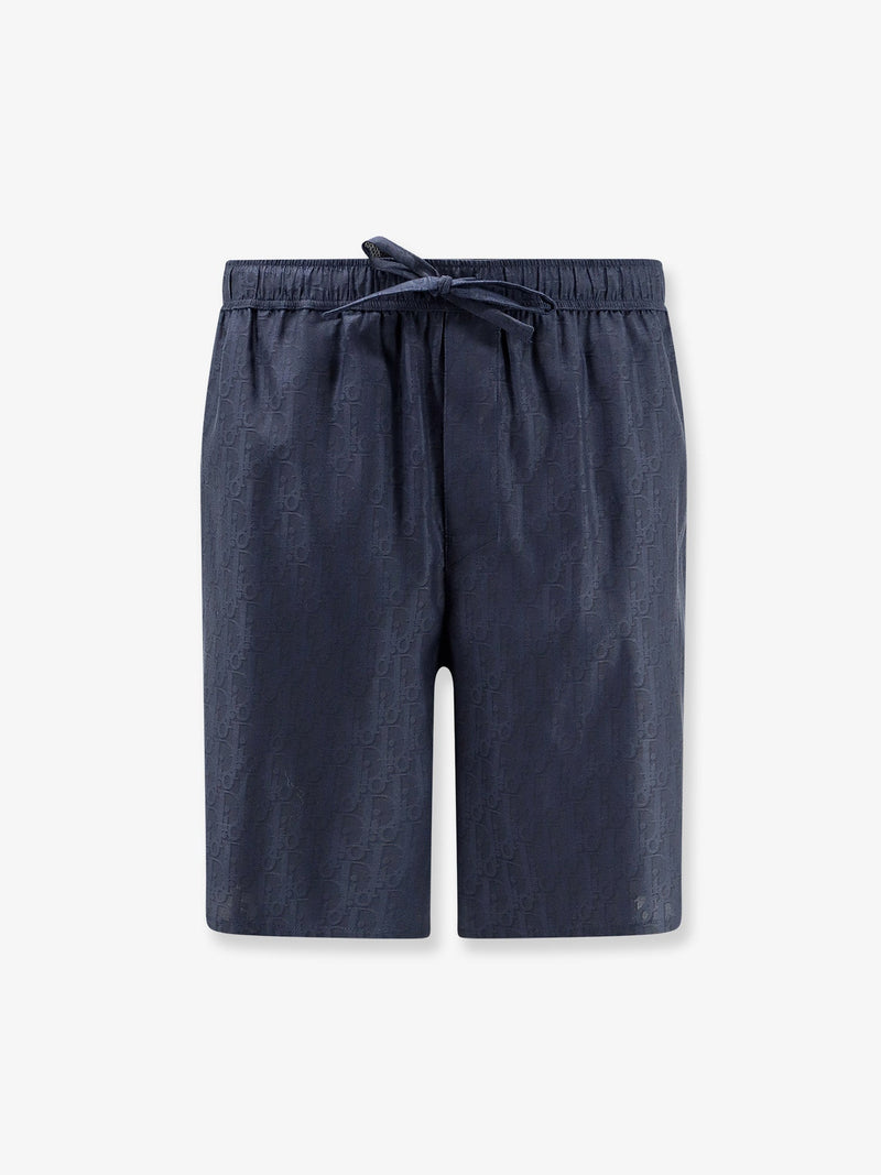 Dior Dior Oblique Cotton and Silk Shorts Blue - World Class Fashion