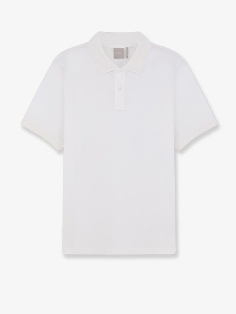 Dior Polo Dior de algodón y seda blanco para hombre - World Class Fashion