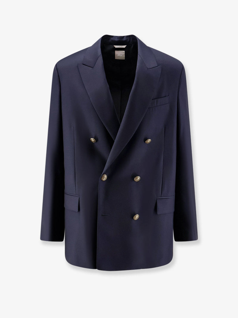 Dior Dior Double-Breasted Virgin Wool Blazer - World Class Fashion
