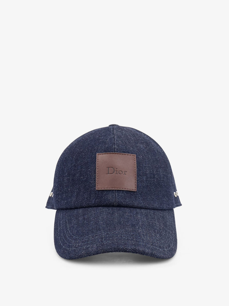 Dior Dior Denim Baseball Hat Blue - World Class Fashion