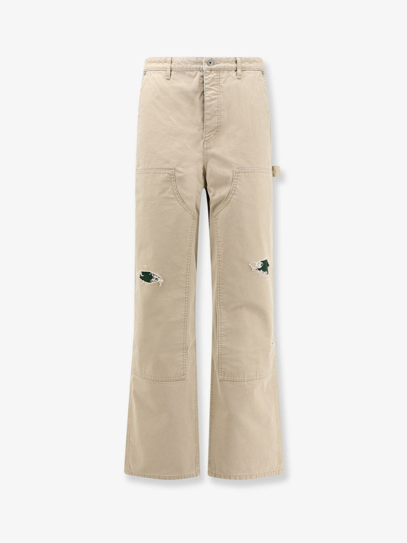 Dior Dior Carpenter Cotton Trousers Beige - World Class Fashion