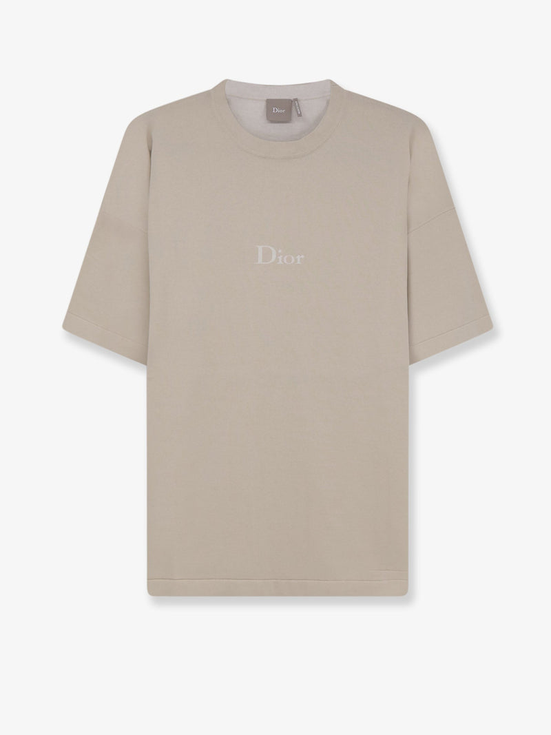 Dior Dior Cotton T-Shirt With Lettering Logo - World Class Fashion