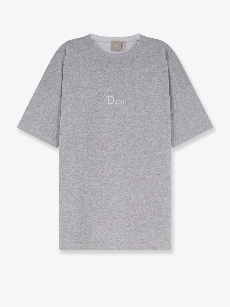 Dior Dior Knitted T-Shirt With Logo Grey - World Class Fashion