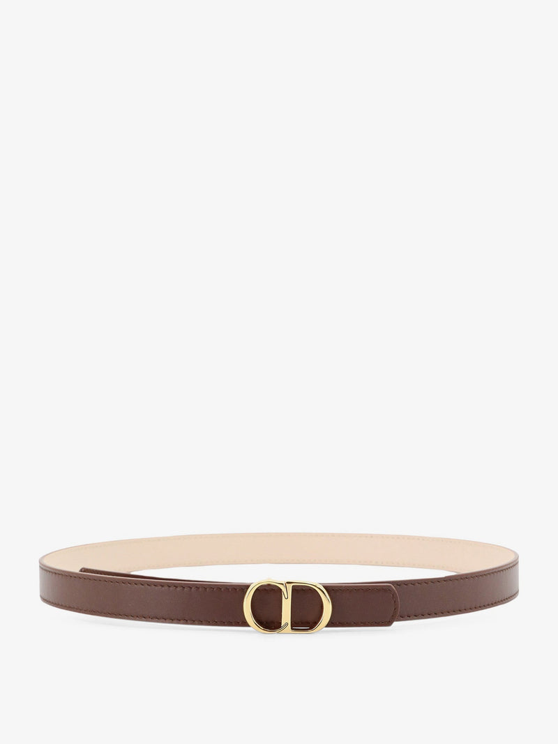 Dior Dior CD Icon Leather Belt Brown - World Class Fashion