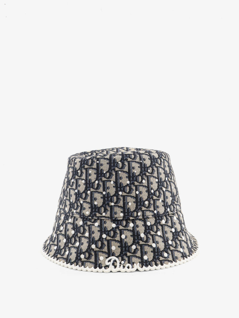 Dior Dior Teddy-D Polkadior Oblique Bucket Hat Blue - World Class Fashion