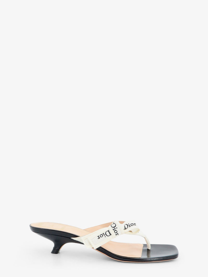 Dior Dior J'Adior Cotton Flip-Flops Black Women - World Class Fashion
