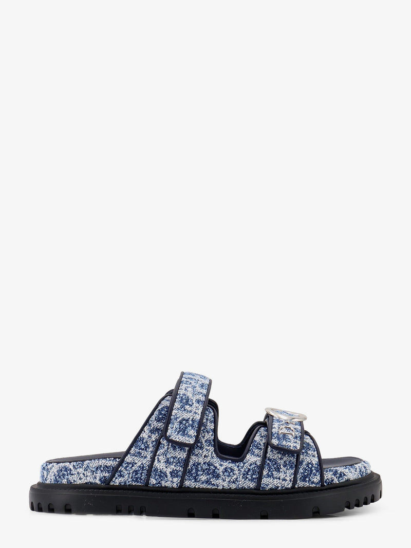Dior Dior Mydior Dioriviera Denim Sandals Blue - World Class Fashion