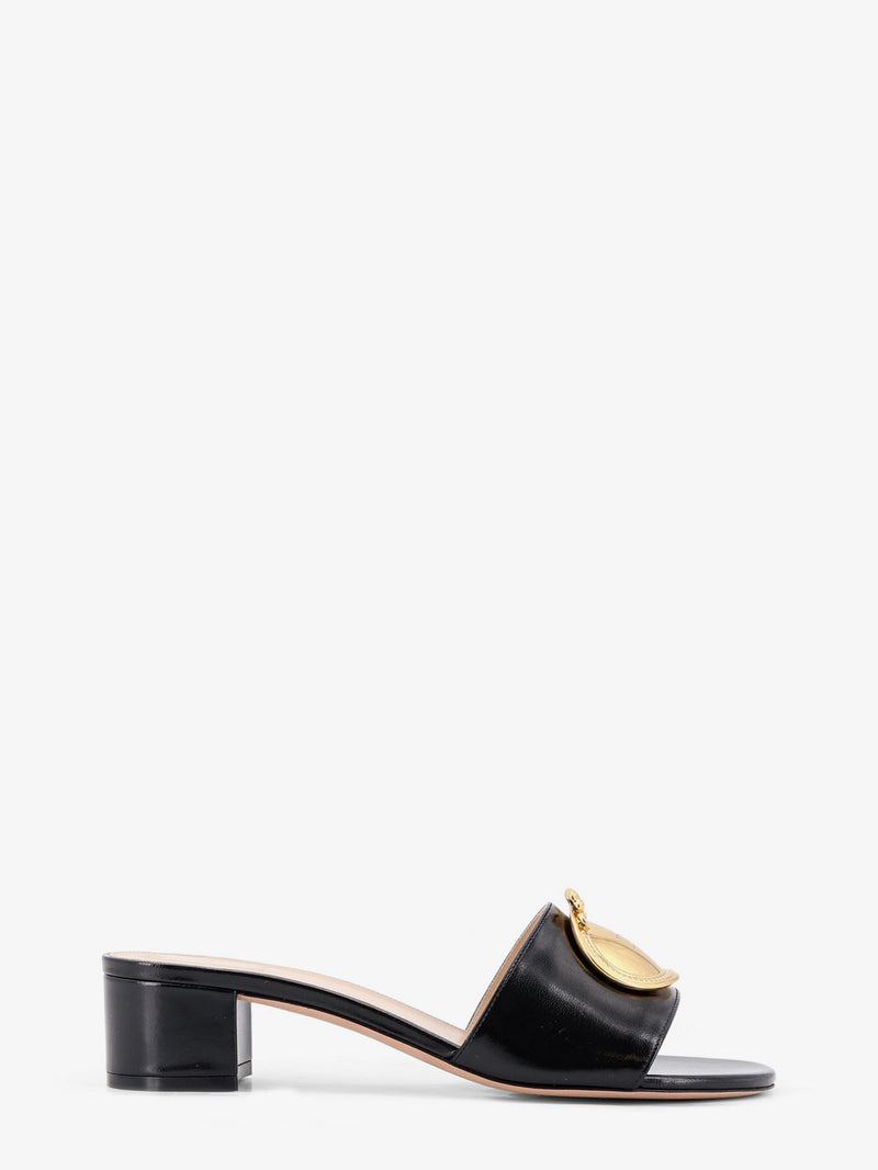 Dior Dior Leather Sandals with Dior Médaillon Black - World Class Fashion