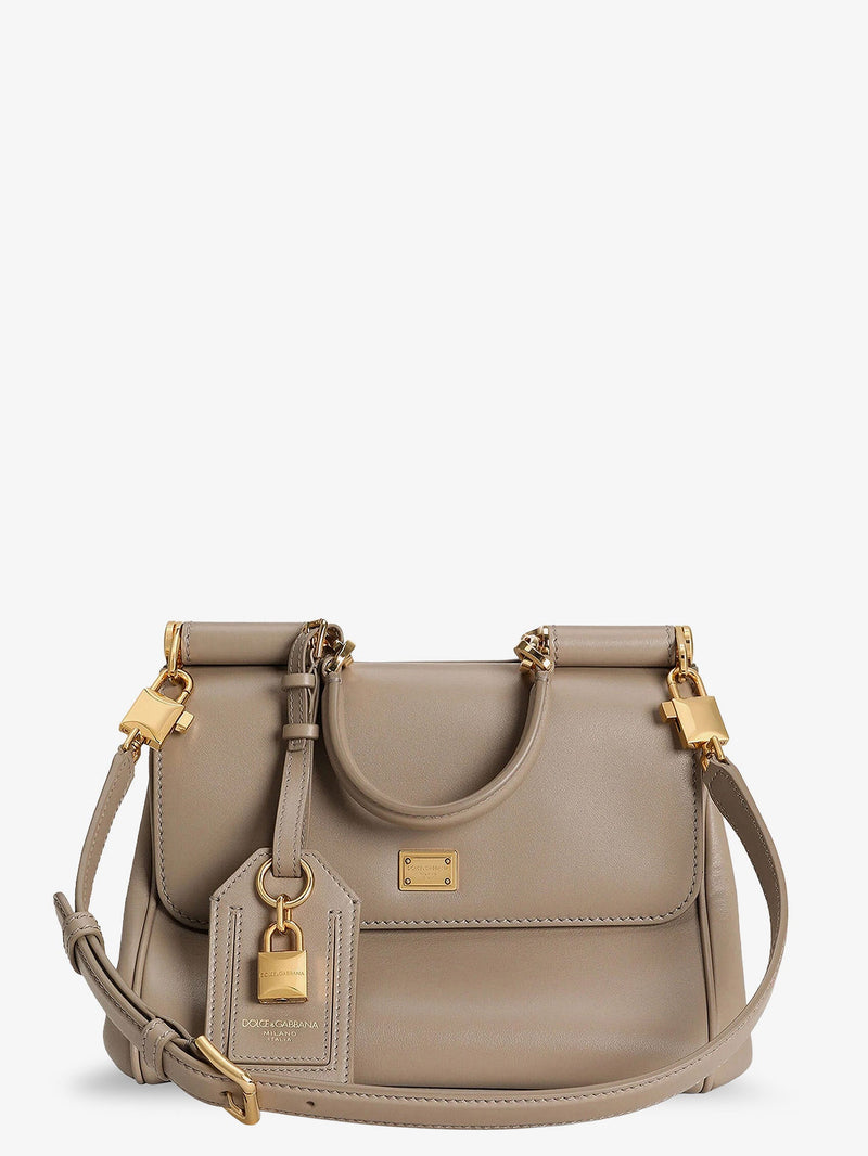 Dolce & Gabbana Dolce & Gabbana My Sicily Leather Handbag Beige - World Class Fashion