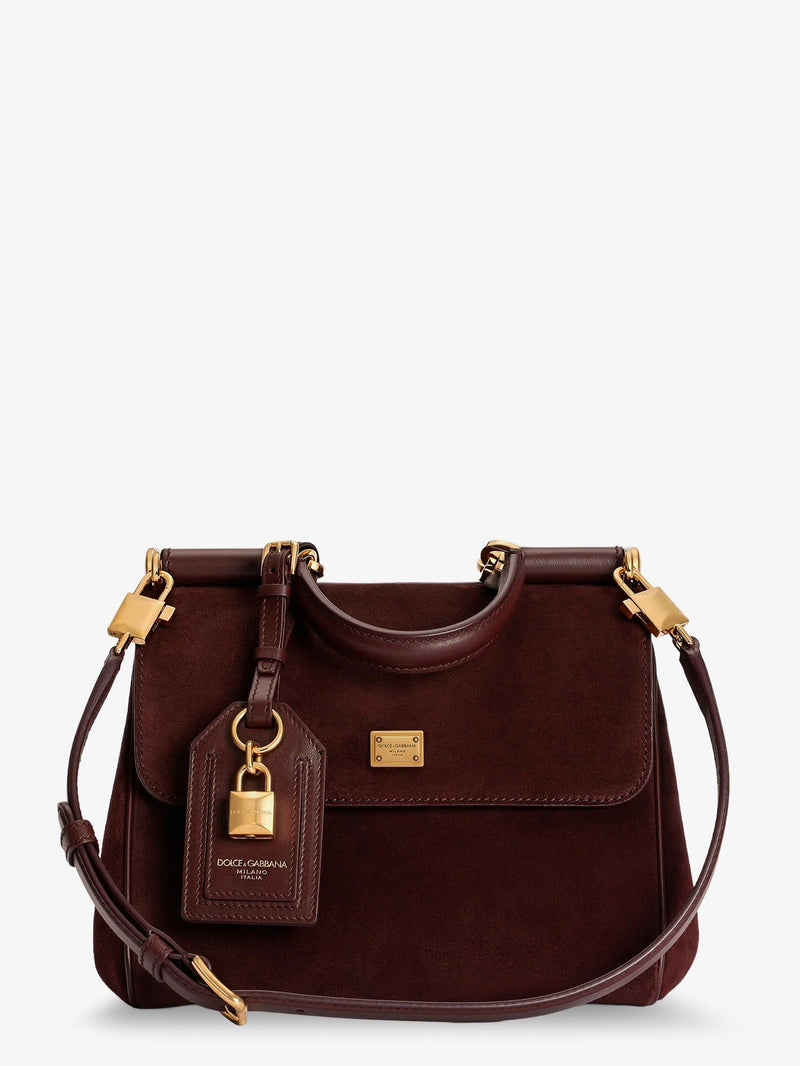 Dolce & Gabbana Dolce & Gabbana My Sicily Suede Handbag Purple - World Class Fashion