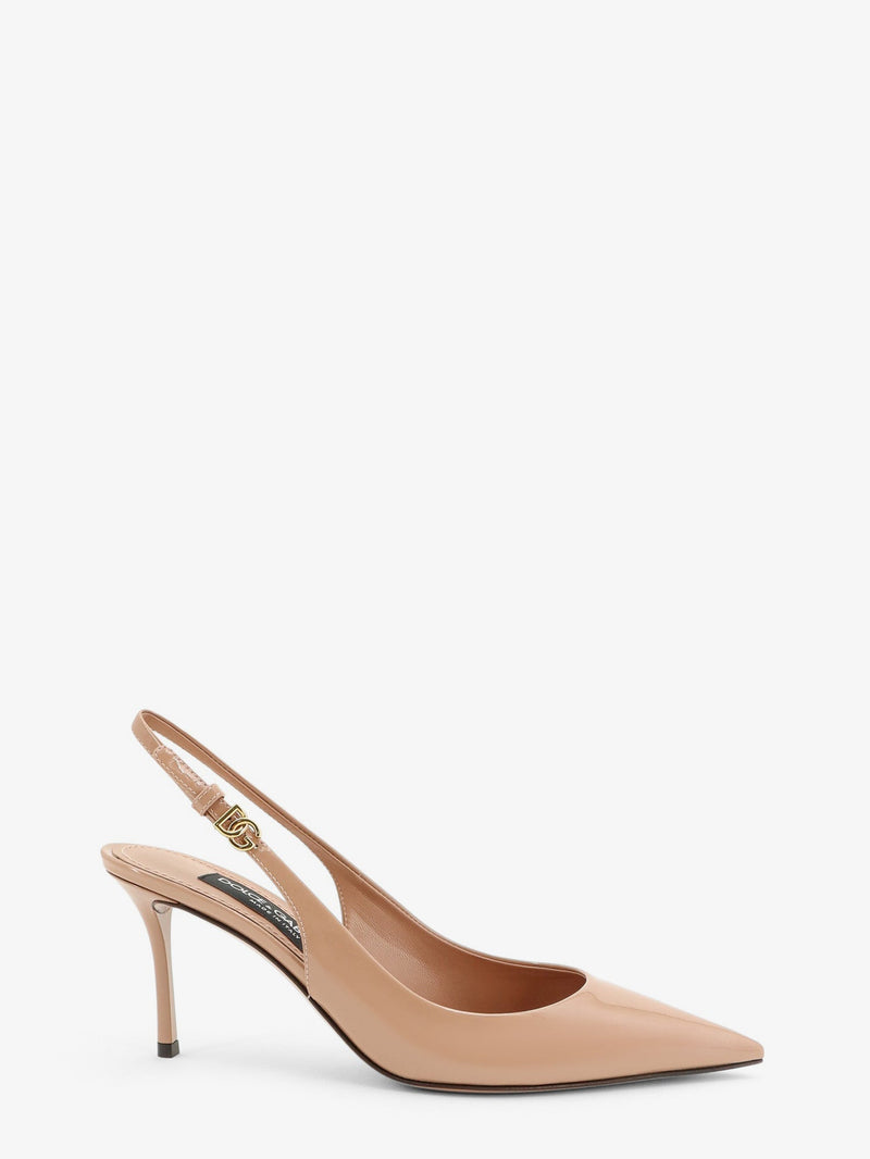 Dolce & Gabbana Dolce & Gabbana Patent Leather Pumps Beige - World Class Fashion