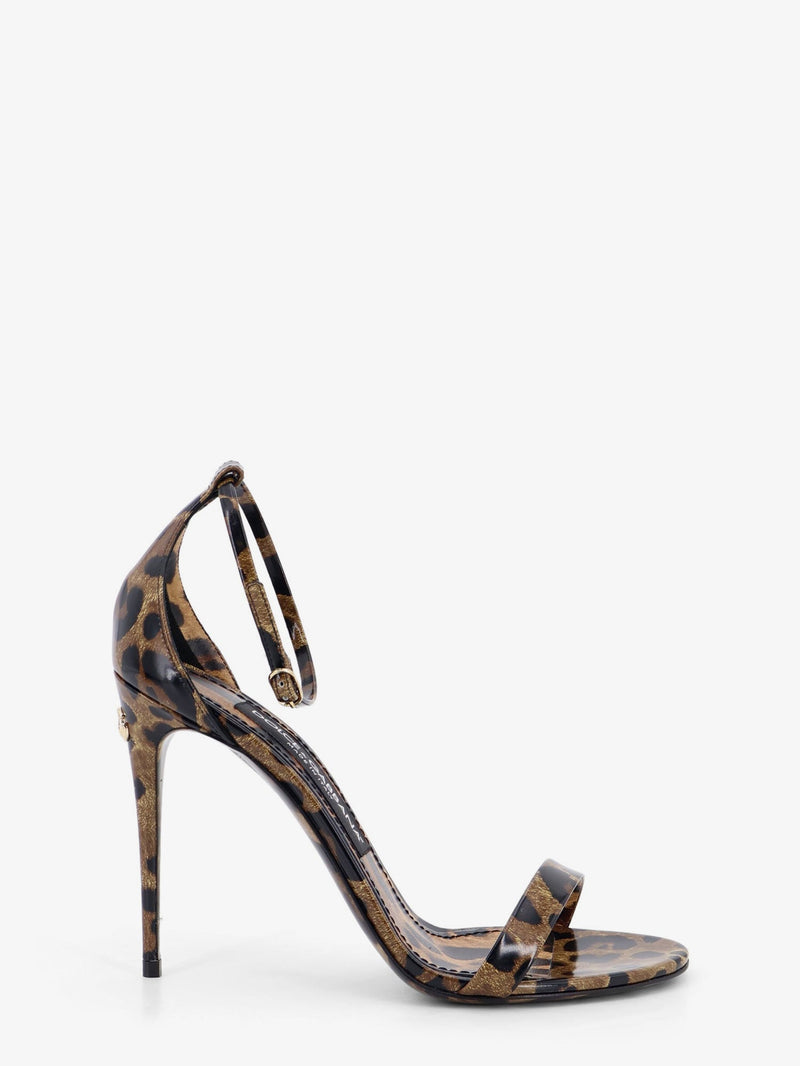 Dolce & Gabbana Dolce & Gabbana Leather Sandals Animal Print Women - World Class Fashion