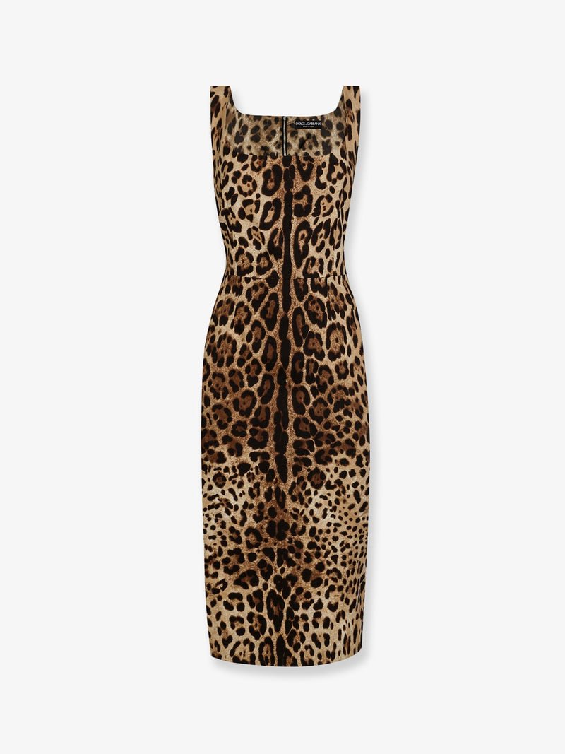 Dolce & Gabbana Dolce & Gabbana Midi Dress Animal Print Women - World Class Fashion