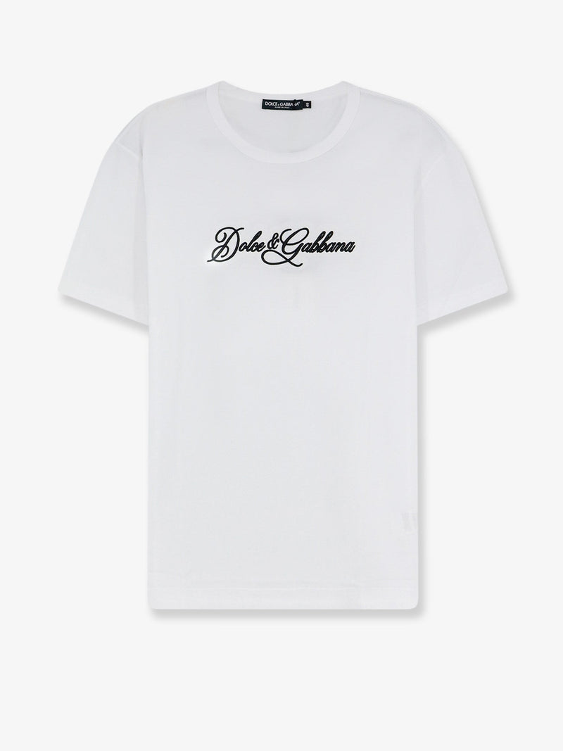 Dolce & Gabbana Dolce & Gabbana Cotton T-Shirt with Logo White - World Class Fashion
