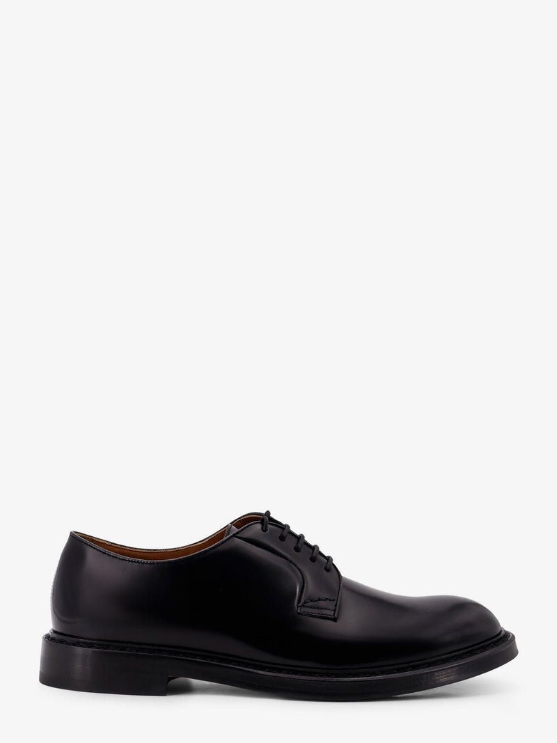 Doucal's Doucal's Derby Leather Lace Up Shoe Black - World Class Fashion