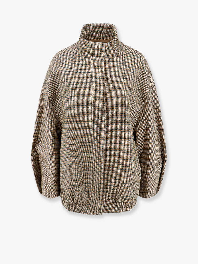 Dries Van Noten Dries Van Noten Voles Cotton Wool Blend Jacket Beige - World Class Fashion