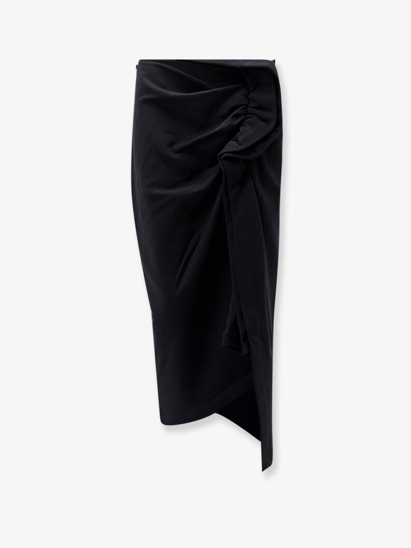Dries Van Noten Dries Van Noten Cotton Midi Skirt Black - World Class Fashion