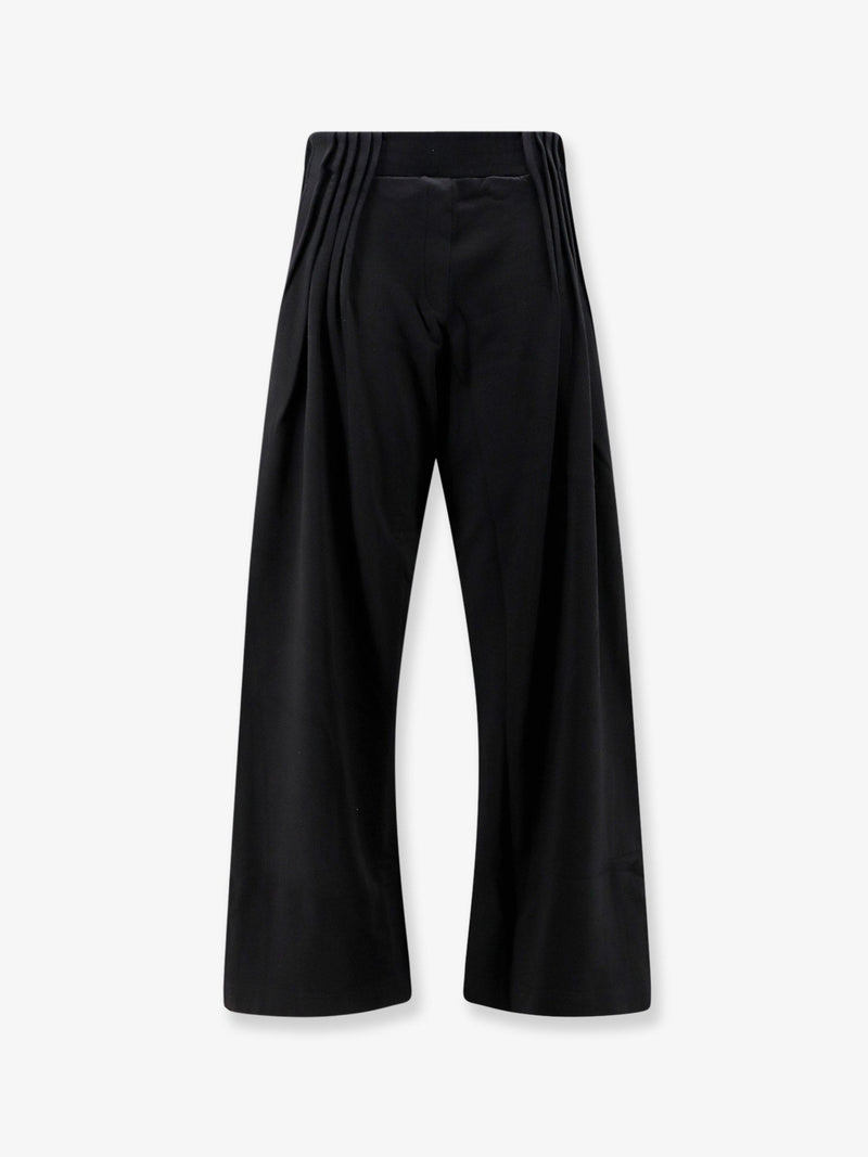 Dries Van Noten Dries Van Noten Hamesa Bis Cotton Trousers Black - World Class Fashion