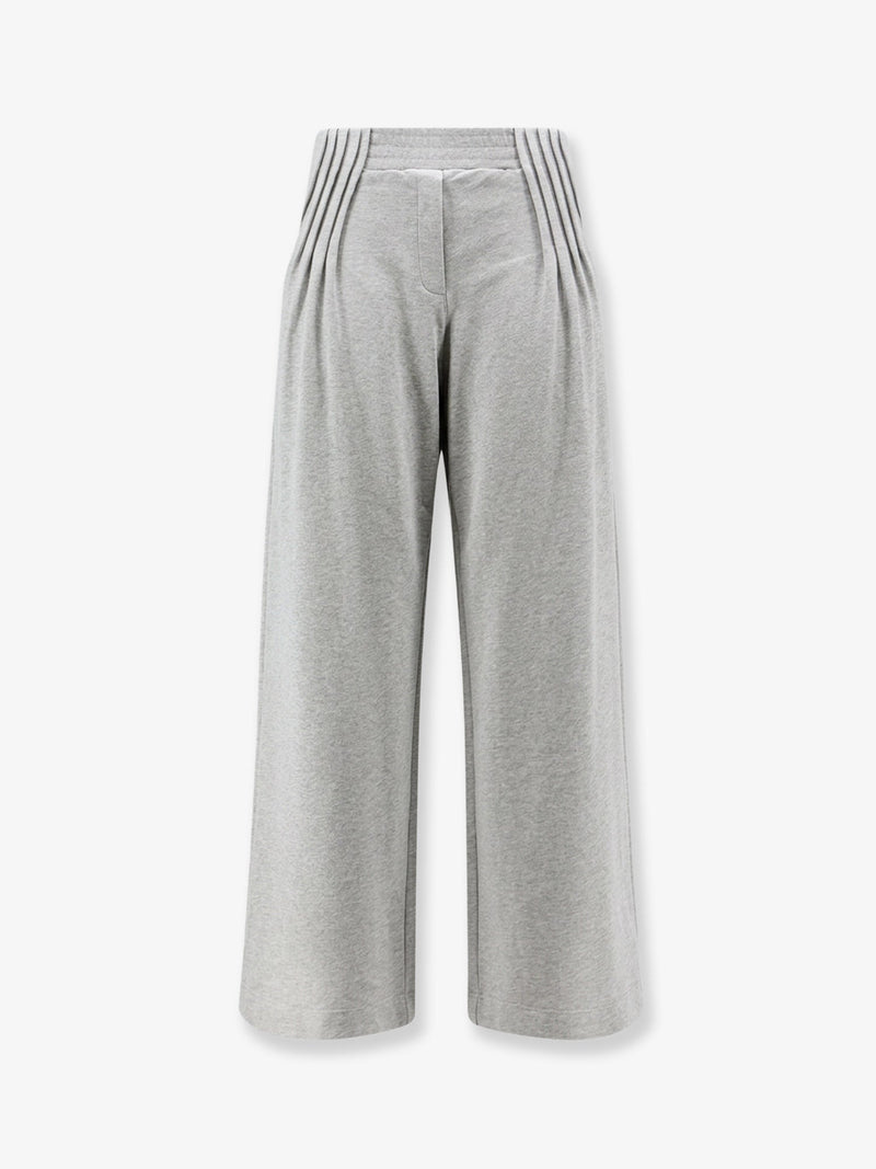Dries Van Noten Dries Van Noten Hamesa Bis Cotton Trousers Grey - World Class Fashion