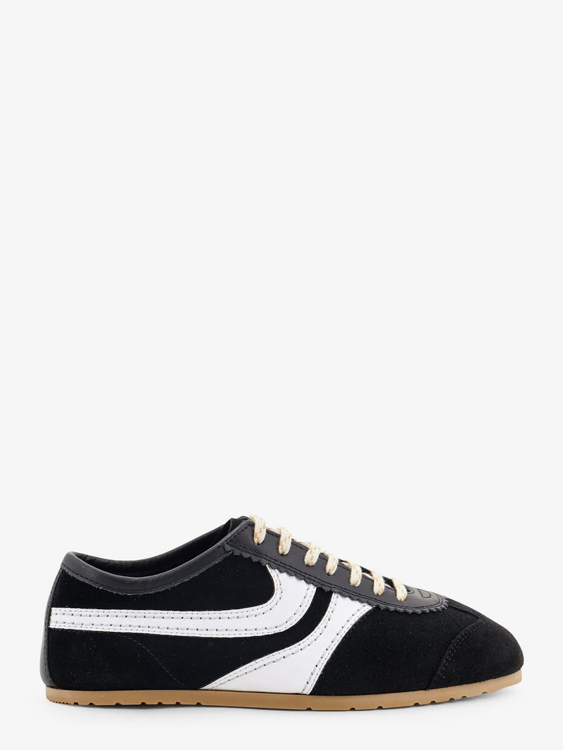 Dries Van Noten Dries Van Noten Low-Top Suede Sneakers Black - World Class Fashion