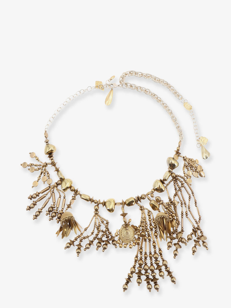 Dries Van Noten Dries Van Noten Tassel Pendant Necklace Gold - World Class Fashion