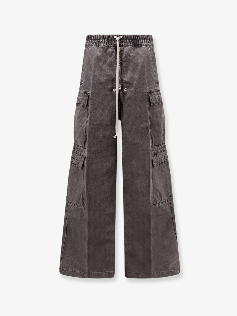 DRKSHDW DRKSHDW Cotton Double Cargo Jumbo Beas Trousers Grey - World Class Fashion