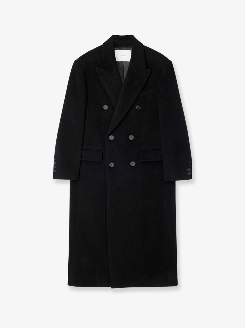 Dunst Dunst Wool and Cashmere Blend Coat Black - World Class Fashion