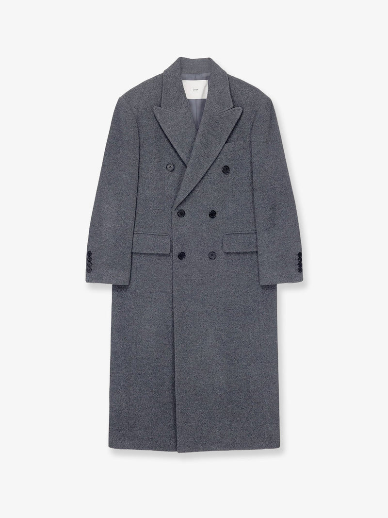 Dunst Dunst Wool and Cashmere Blend Coat Grey - World Class Fashion