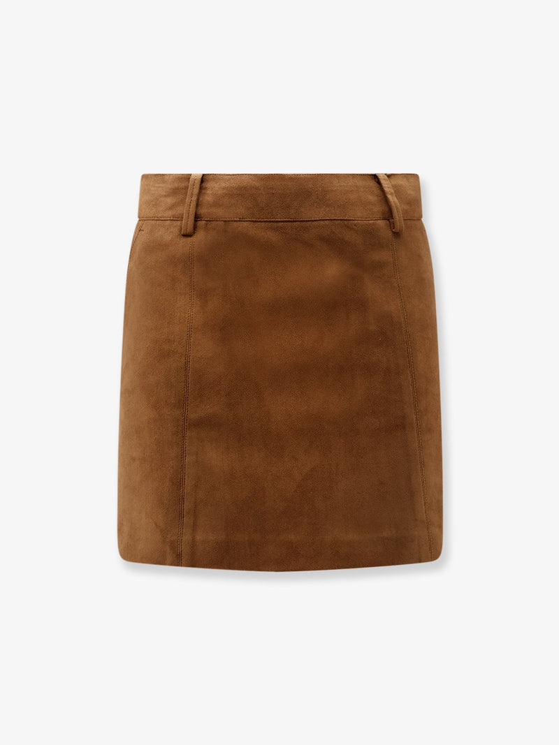 Dunst Dunst Alter Suede Mini Skirt Brown - World Class Fashion