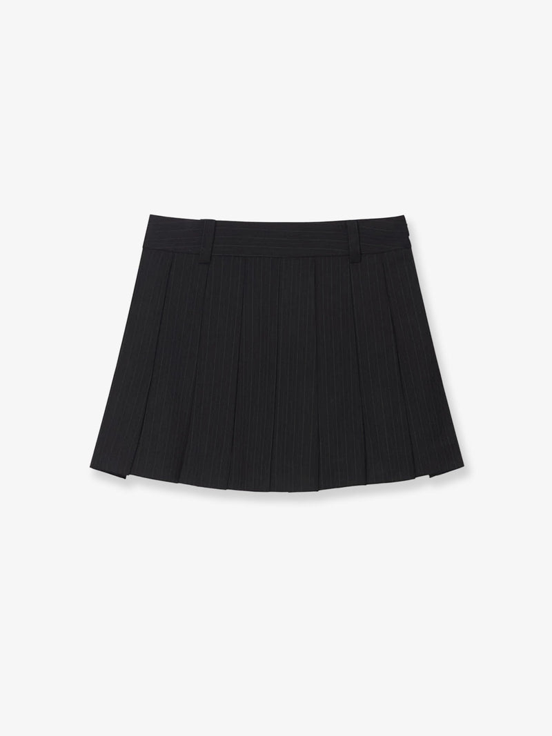 Dunst Dunst Mini Skirt With Shorts Black Stripe - World Class Fashion