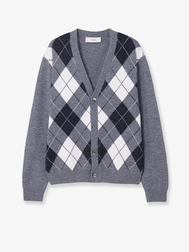 Dunst Dunst Wool Cardigan Grey Men - World Class Fashion