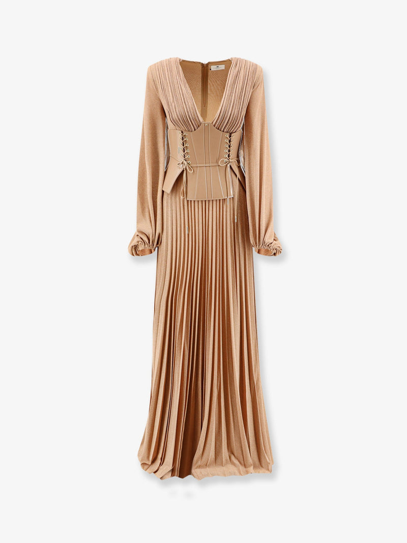 Elisabetta Franchi Elisabetta Franchi Red Carpet Dress With Corset - World Class Fashion