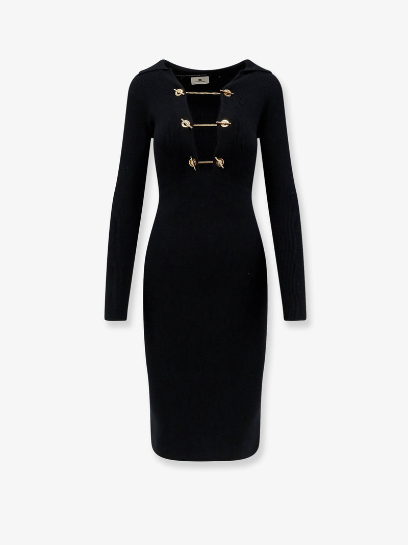 Elisabetta Franchi Elisabetta Franchi Long Viscose Blend Dress - World Class Fashion