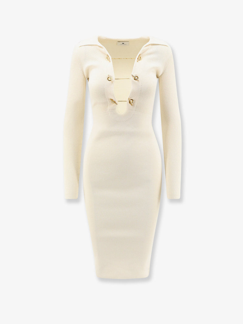 Elisabetta Franchi Elisabetta Franchi Long Viscose Blend Dress - World Class Fashion