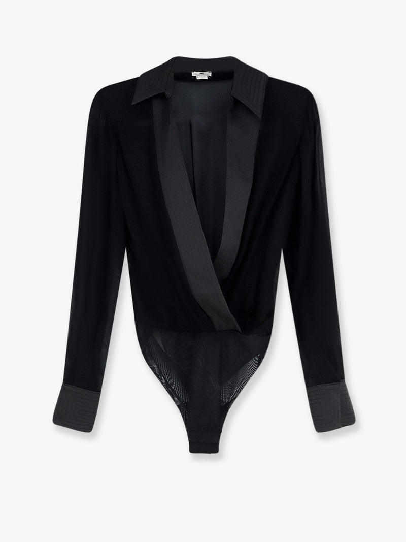 Elisabetta Franchi Elisabetta Franchi Viscose Body Shirt Black - World Class Fashion
