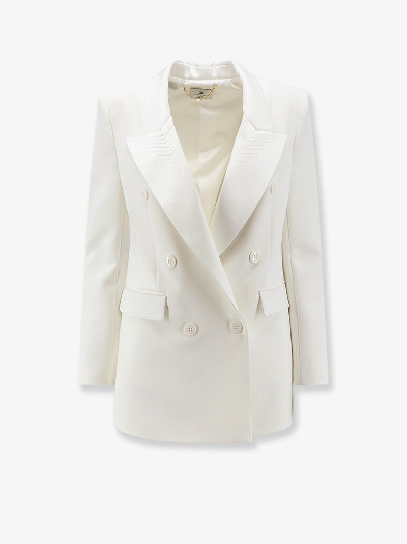 Elisabetta Franchi Elisabetta Franchi Daily Blazer With Stitched Profiles - World Class Fashion