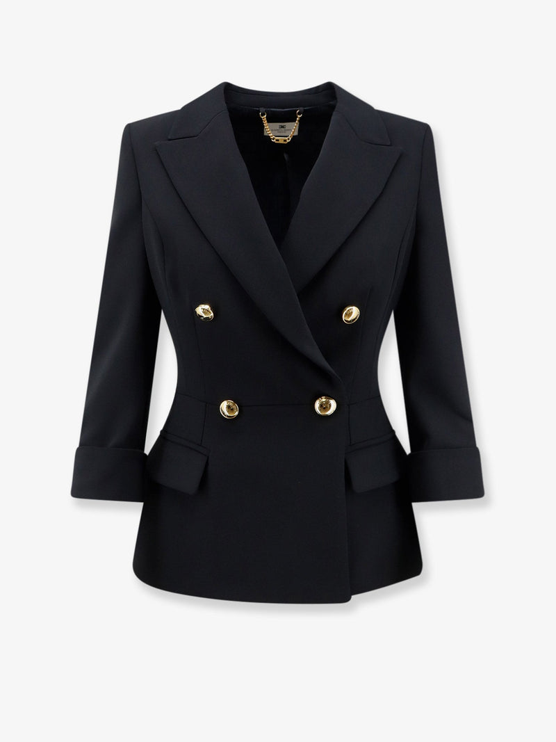 Elisabetta Franchi Elisabetta Franchi Stretch Blazer Black Women - World Class Fashion