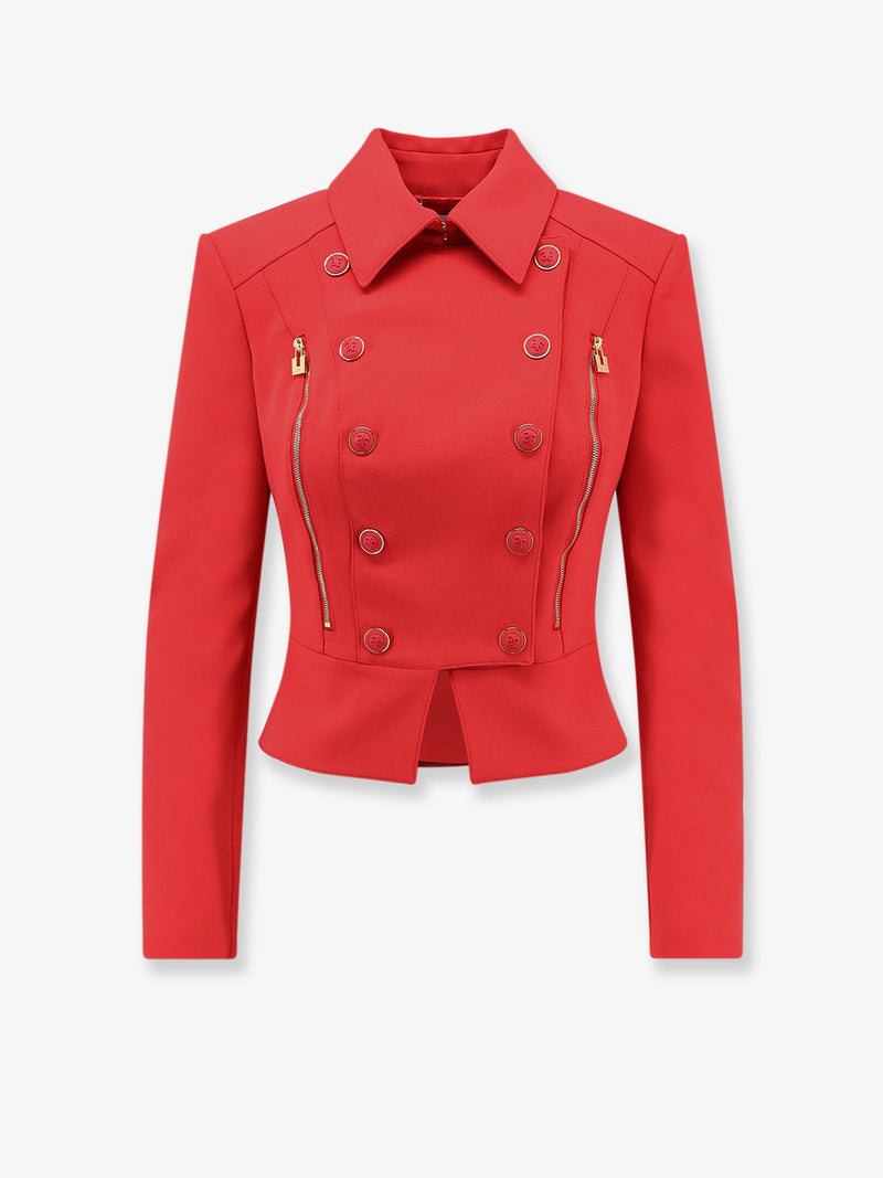 Elisabetta Franchi Elisabetta Franchi Cropped Blazer Red Women - World Class Fashion