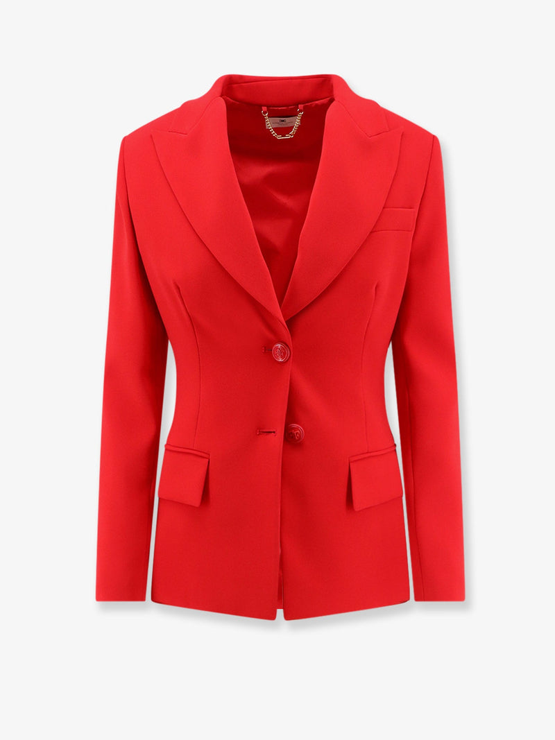 Elisabetta Franchi Elisabetta Franchi Fitted Blazer With Laces On The Back - World Class Fashion