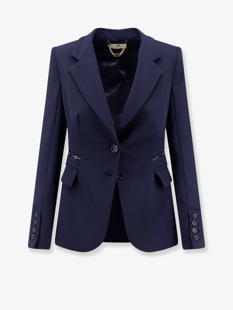 Elisabetta Franchi Elisabetta Franchi Slim Fit Blazer Blue Women - World Class Fashion